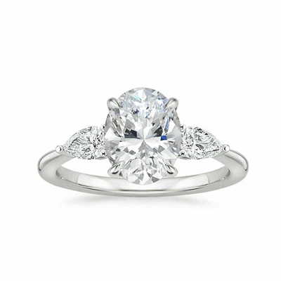 £2375 • Buy Customized : 1.40 Ct Real Diamond Solid 950 Platinum Engagement Ring Size K