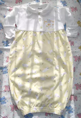 Sleep Gown Night Dress/Shirt Yellow White Unisex Baby Bundler Polar Bear 3 - 9 M • £15.95