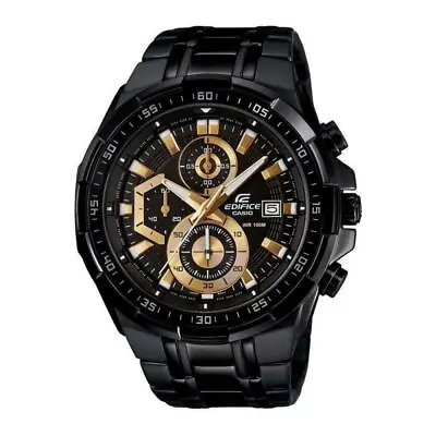 Casio EDIFICE EFR539BK-1A Chronograph Stainless Steel 100m Men's Watch • $184.15