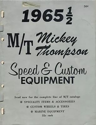 Mickey Thompson 1965 ½  Vintage Speed & Custom Equipment Catalog 52pg CD Rom PDF • $8.46