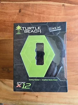 Turtle Beach Ear Force X12 Black Amplified  Headsets XBOX 360 W/ Box USED • $20