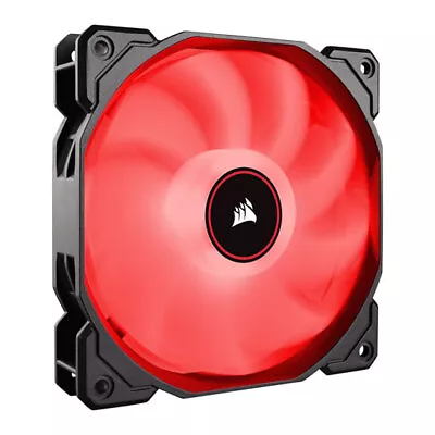 120mm Corsair AF120 LED Red Single (1) Fan Pack 9 Blade Airflow/Pressure 14 • £10.38