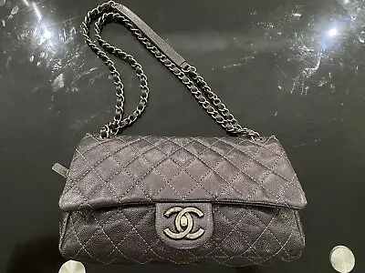 Chanel Caviar Easy Flap Silver Hardware • $4999