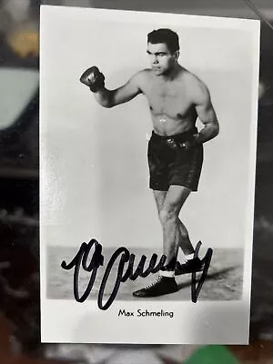 Max Schmeling D.2005 Boxing Champ / Actor Signed 3x5 Photo Coa • $35