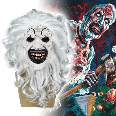 Terrifier Killer Art The Clown Mask Halloween Scary Joker Full Head Mask Latex • $26.40