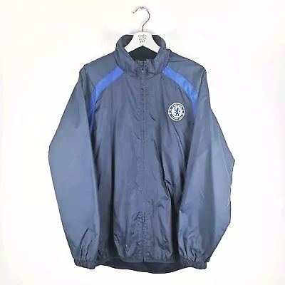Chelsea FC Mens Jacket Blue Large Official Licensed Product Windbreaker Navy • £21.99