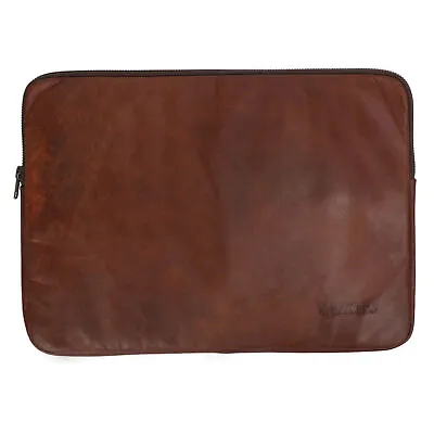 Leather Laptop Sleeve Cover Case MacBook Pro 15 16-inch Laptop 15.6  Inch NEW • £48.61