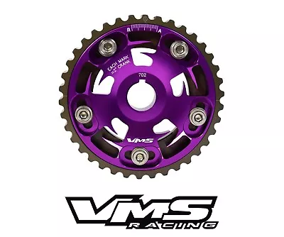 Vms Racing Purple Adjustable Cam Gear + Key For 96-00 Honda Civic D16 Sohc • $69.95