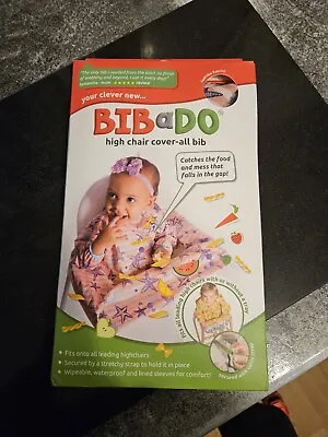 BIBaDO Baby & Toddler Weaning Bib Coverall Attaches To Your Babies Highchair • £15