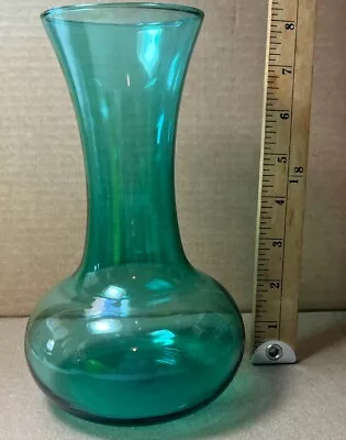 Vintage Blue Green Vase 8  • $4