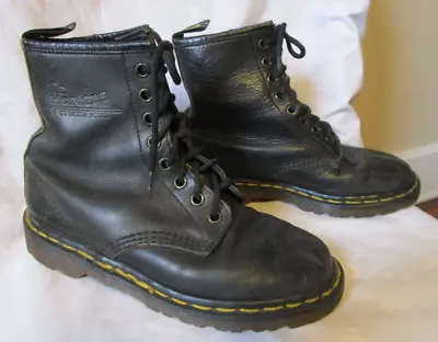 Vintage Doc Dr Martens 1460 8 Eye Black Leather Boot Mens 4 Made In England • $49.99