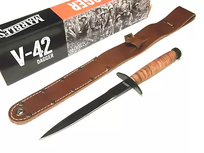 MARBLES MR429 V-42 STILETTO Dagger Fixed Blade Knife 12 1/2  Overall China NEW! • $39.42