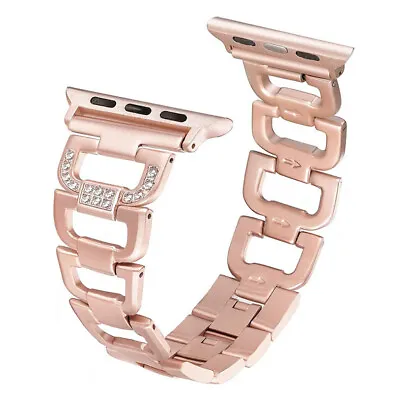 $16.99 • Buy Bling Stainless Steel IWatch Band Strap For Apple Watch Series 8 7 6 5 4 3 21 SE