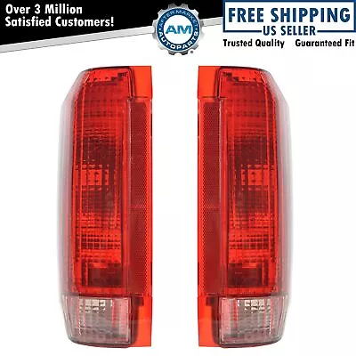 Tail Lights Taillamps Left/Right Pair Set For 90-97 Ford F150 F250 F350 Bronco • $36.95