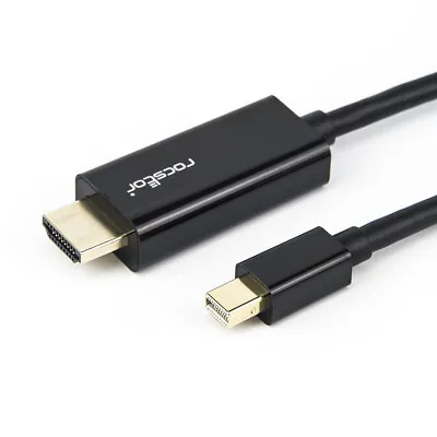 Rocstor Y10C197-B1 Mini DisplayPort To HDMI 10Ft Cable 4Kx2K 30Hz Black • $22.94