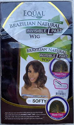Softy Color OMRD - Freetress Equal Brazilian Natural Invisible L Part Wig • £36