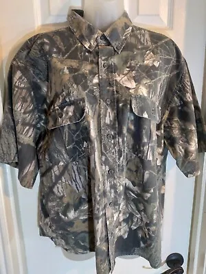 Mossy Oak Camo Shirt Button Down Sz Pit To Pit 23 • $25.99