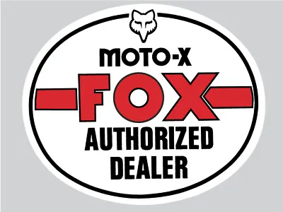 Vintage Motocross Moto X Fox Authorized Dealer Sticker Cr Yz Kx Rm  • $23.99