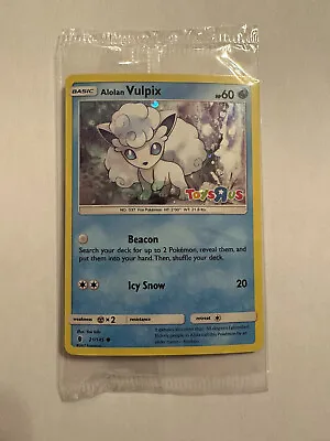 **SEALED** Alolan Vulpix Holo 2017 Pokemon Toys R Us Promo Card (21/145) • $10.29