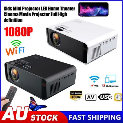 $125.99 • Buy 23000 Lumens 4K 1080P HD WiFi 3D LED Mini Video Theatre Projector Home Cinema AU
