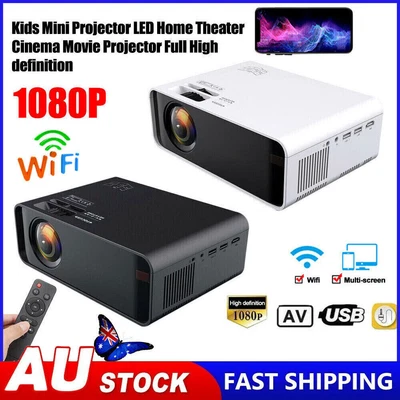 $125.99 • Buy 23000 Lumens 4K 1080P HD WiFi 3D LED Mini Video Theatre Projector Home Cinema AU