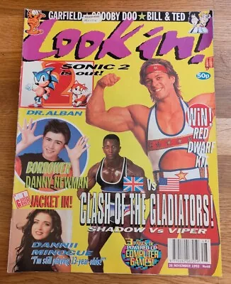 MAGAZINE - Look-In No #48 28th Nov 1992 Gladiators UK USA Danni Minogue Bill Ted • £10