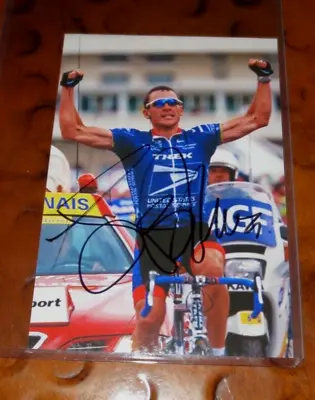 Lance Armstrong Signed Autographed Photo 7x Tour De France Road Racing Cyclist • £19