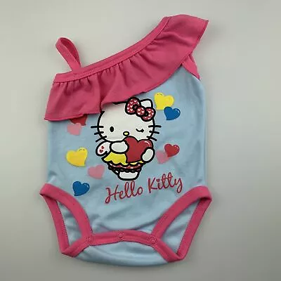 Girls Size 000 Child Of Mine Hello Kitty Cotton Romper EUC • $7.30