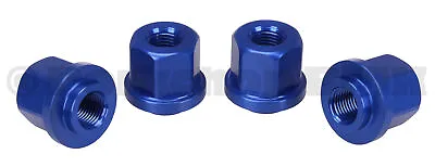 3/8  X 26T ADAPTER Axle Nut Set To Fit 14mm Drop Outs  (SET OF 4) COBALT BLUE • $26.99