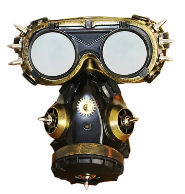 Creativity Gothic Halloween Mask Cosplay Prop Goggles Steam Punk Helmet Gas Mask • $64.99