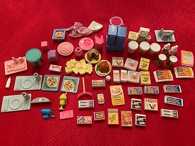 Vtg 1990s  Kitchen Barbie  Little Food Mart Pretend Play Grocery Accessories • $19.99