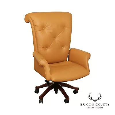 Leathercraft Tufted Leather Executive Office Armchair (F) • $1095