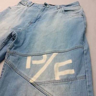 Vintage Y2K Phat Farm Jeans 32x32 Blue Faded Light Wash Baggy Hip Hop Skater • $54.95