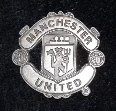 Manchester United Pewter Club Crest Medal / Badge Silver Metal Medallion • $8.50