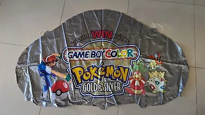 Inflatable Pokemon Gold & Silver Promo Store Display Rare Vintage 2000 Nintendo • $449