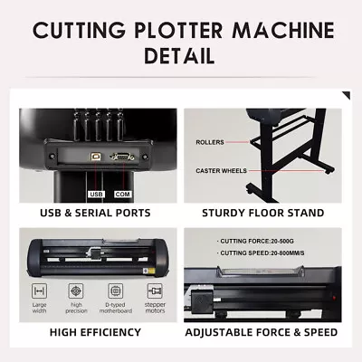 US Vinyl Cutter Plotter Cutting 34  Sign Sticker Making Print 110V/2200V SFX-870 • $539