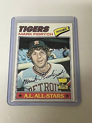 1977 Topps Mark Fidrych Detroit Tigers Rookie Card RC #265 • $3.99