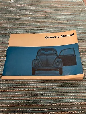 1969 VW Volkswagen Beetle De Luxe Sedan Original Owner’s Manual~Service Card • $39.95