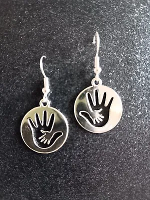 Hands Teacher Mother/child New Mum Earrings Handmade. • £3.50