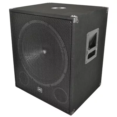 QTX Sound QT18SA Active Powered Subwoofer 1000W DJ Disco Sub XLR Bass Sub • £189