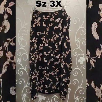 Womens Floral Skirt Plus Size 3X • $10