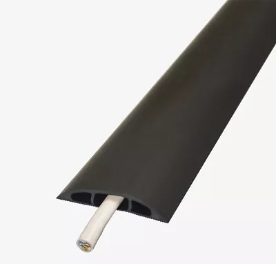 D-LINE CC-1/9M LIGHT DUTY FLOOR CABLE PROTECTOR 1-channel 9000x60x12mm - Black • £59.99