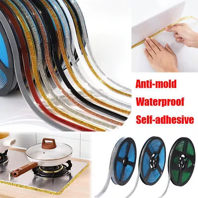 Ceramic Tile Mildewproof Gap Tape 6M Self-adhesive Waterproof Seam Sticker UK • £4.40