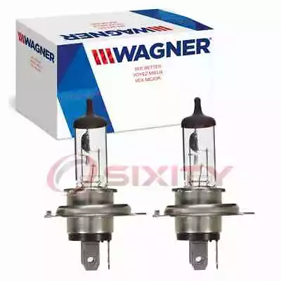 2 Pc Wagner High & Low Beam Headlight Bulbs For 1999-2002 Daewoo Nubira Ty • $12.24