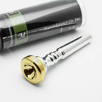 Marcinkiewicz 6/10-1/2C Gold Rim Cup Trumpet Mouthpiece No. 27 Throat S Backbore • $156.58