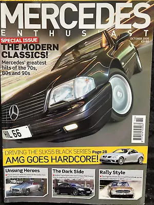 MERCEDES Enthusiast Magazine - October 2006 - Modern Classics SLK55 AMG Black • $6.71