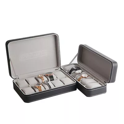 6/10/12 Slot Watch Box Leather Luxury Display Box Watch Storage Box Organizer • $21