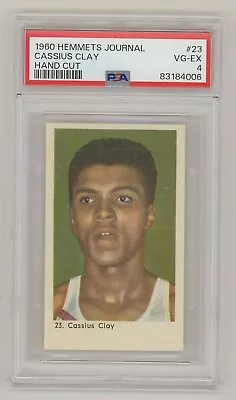 1960 Hemmets Journal Boxing #23 Cassius Clay Muhammad Ali Rookie PSA 4 • $1065