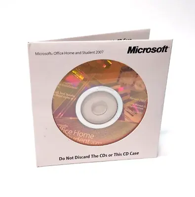 Microsoft Office Home And Student 2007 Software Disc Product Key COA • $18.99