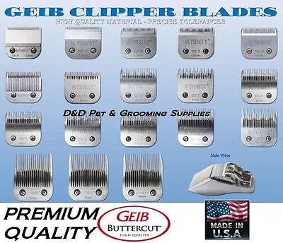 $64.99 • Buy GEIB BUTTERCUT STAINLESS STEEL Animal Grooming BLADE*Fit Most Wahl,Laube Clipper